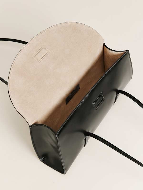 Elena Shoulder Bag - Black Leather