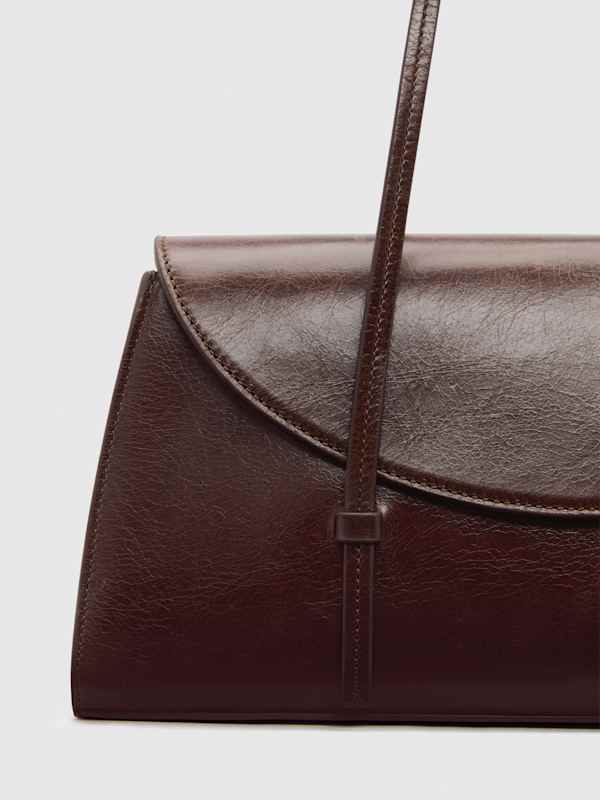 Elena Shoulder Bag - Chestnut Leather