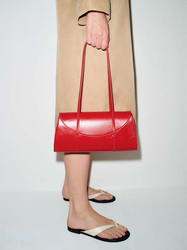 Elena Shoulder Bag - Poppy Leather