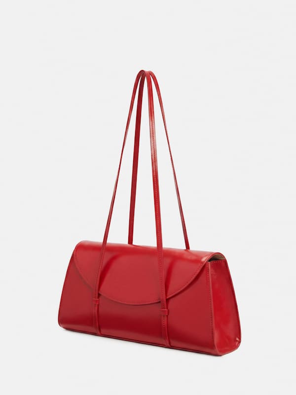Elena Shoulder Bag - Poppy Leather
