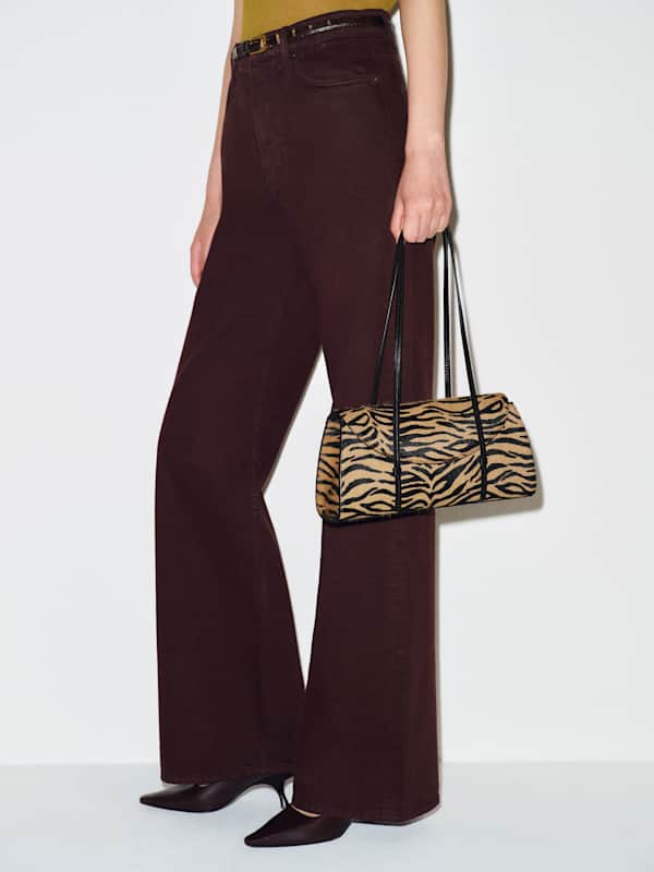 Elena Shoulder Bag - Warm Tiger Haircalf