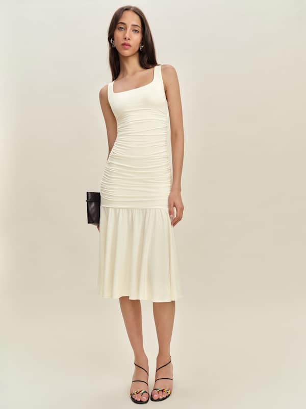 Kayla Knit Dress - Fior Di Latte