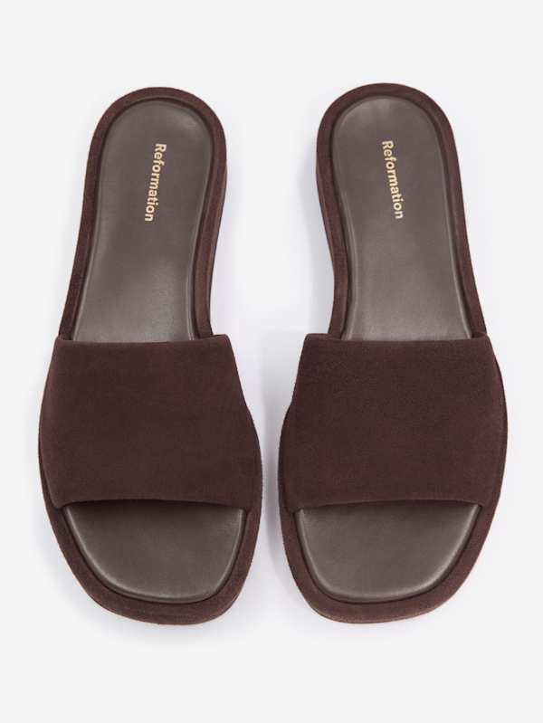 Esme Platform Sandal - Espresso Suede