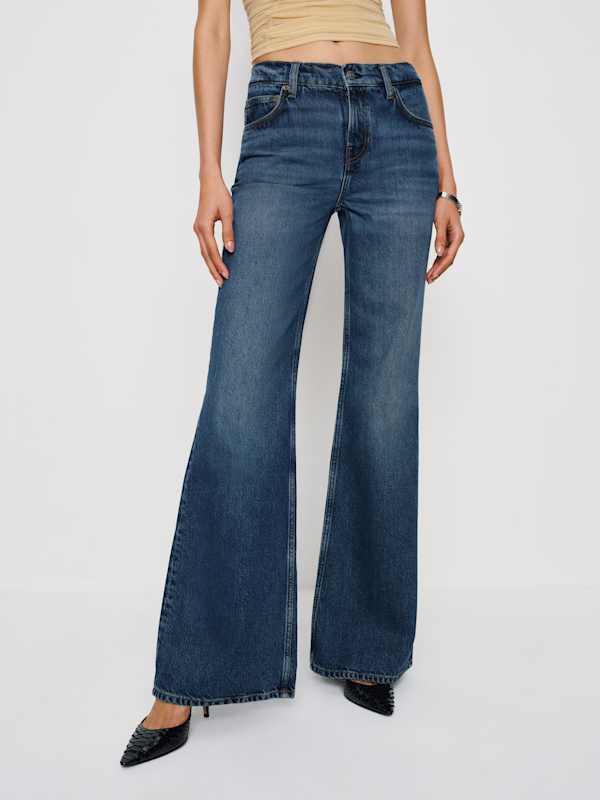Kara Low Rise Loose Flare Jeans - Donner