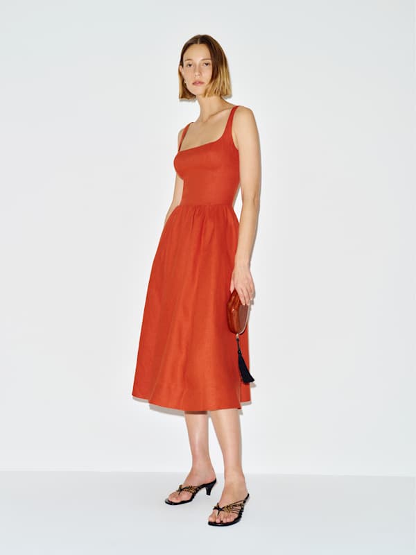 Robe en lin Janu - Chili Mango