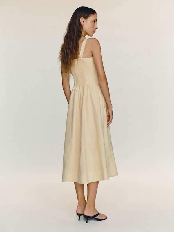 Janu Linen Dress - Sugar