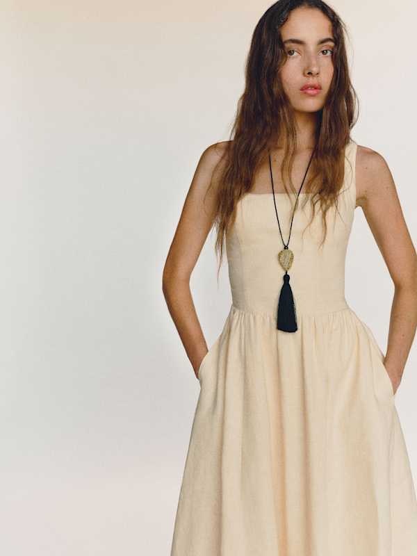 Janu Linen Dress - Sugar