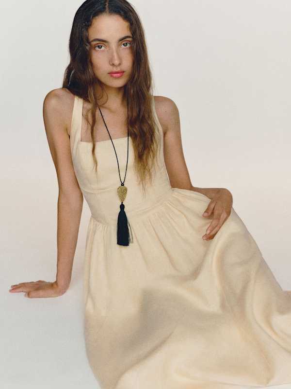 Janu Linen Dress - Sugar