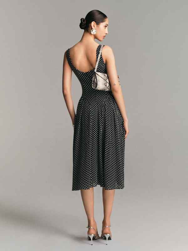 Anelis Dress - Caviar Dot