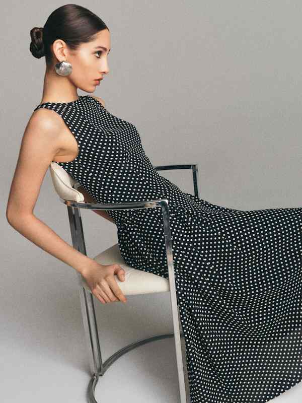 Anelis Dress - Caviar Dot