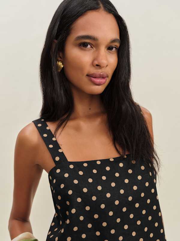 Kristen Linen Two Piece - Ritz Dot