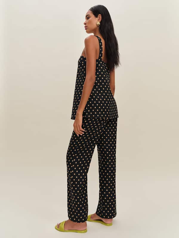 Kristen Linen Two Piece - Ritz Dot