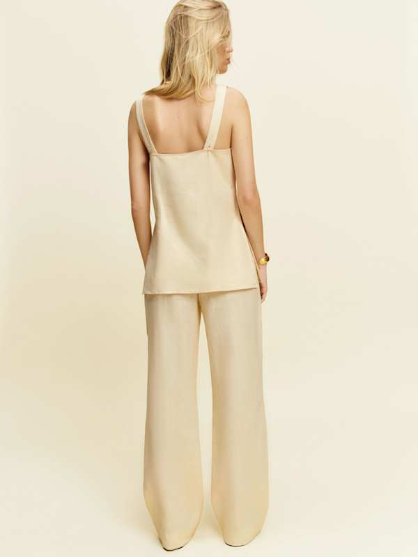 Kristen Linen Two Piece - Sugar