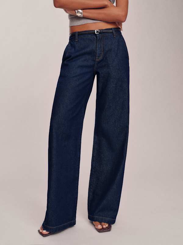 Elio Low Rise Denim Trouser - Marion