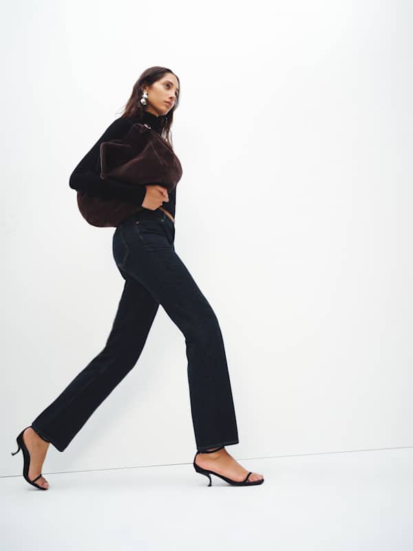 Greer Mid Rise Straight Jeans - Ondine