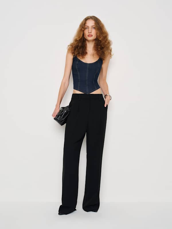 Rebecca Super Stretch Denim Top - Lamond