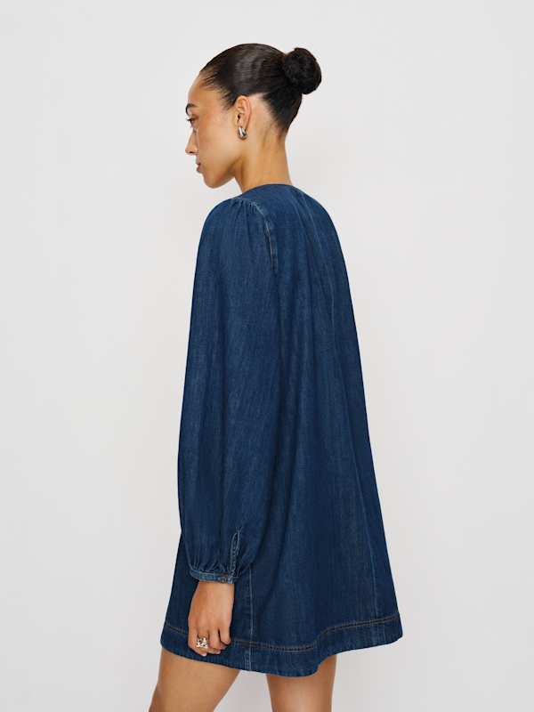 Elowen Denim Mini Dress - Ithaca