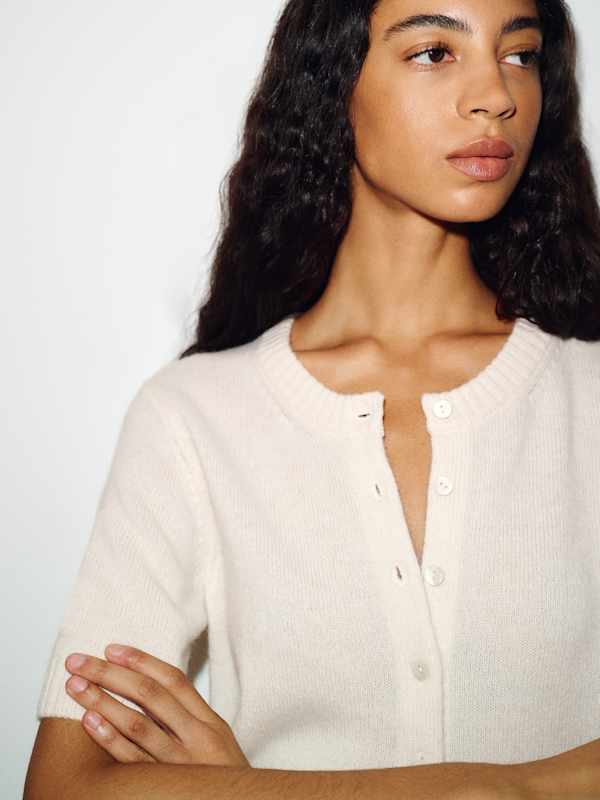 Maude Cashmere Cardigan - Gossamer