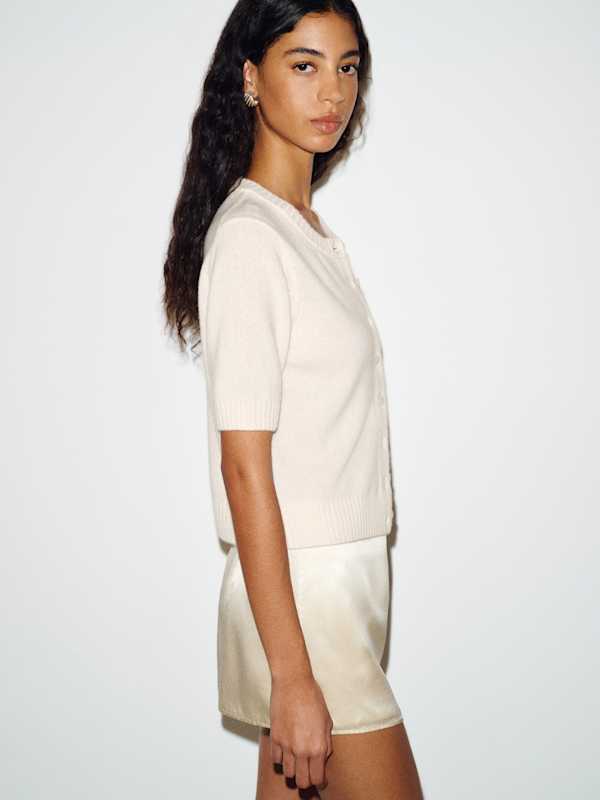 Maude Cashmere Cardigan - Gossamer