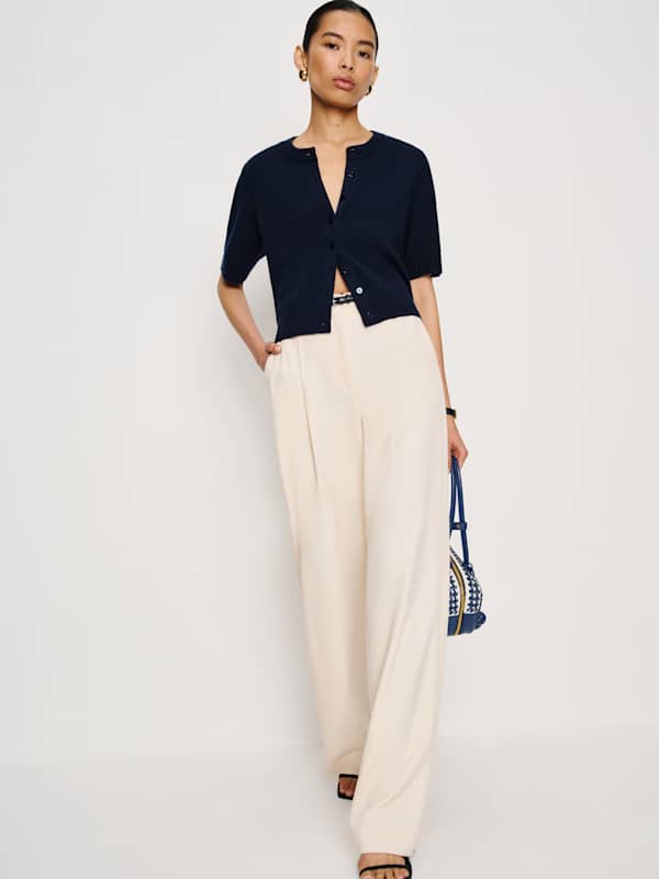 Maude Cashmere Cardigan - Navy