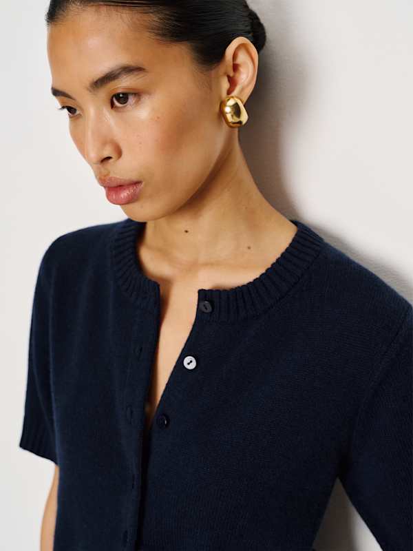 Maude Cashmere Cardigan - Navy