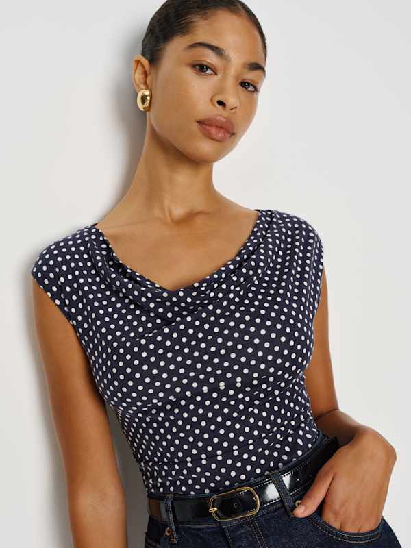 Aletta Knit Top - Dream Dot