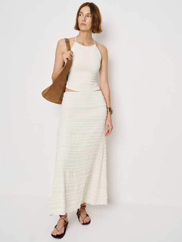 Vevina Knit Top - Fior Di Latte