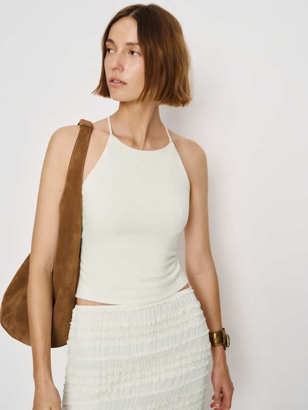 Vevina Knit Top - Fior Di Latte