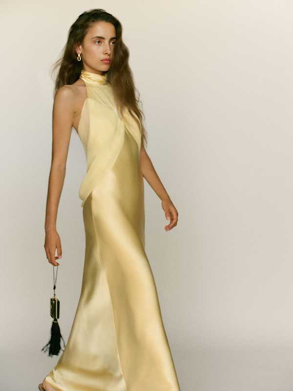 Dorcas Silk Dress - Blonde