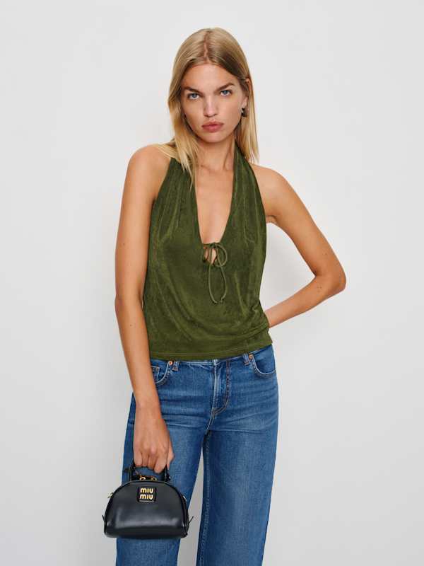 Aramis Knit Top - Lizard