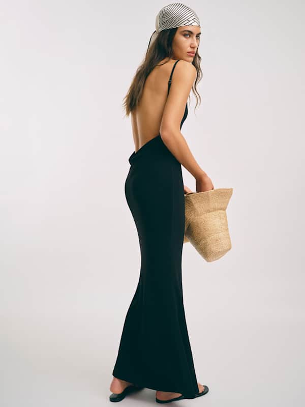 Averil Knit Dress - Black