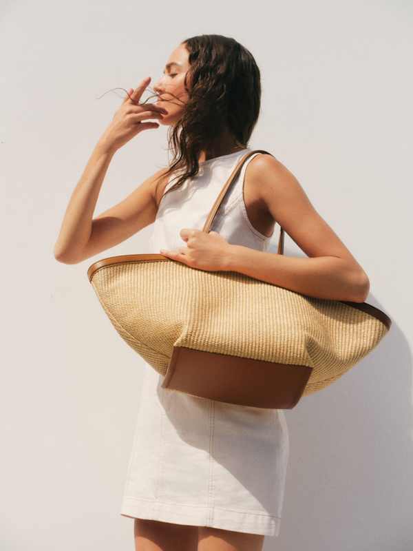 Lucia Tote Bag - Natural Raffia