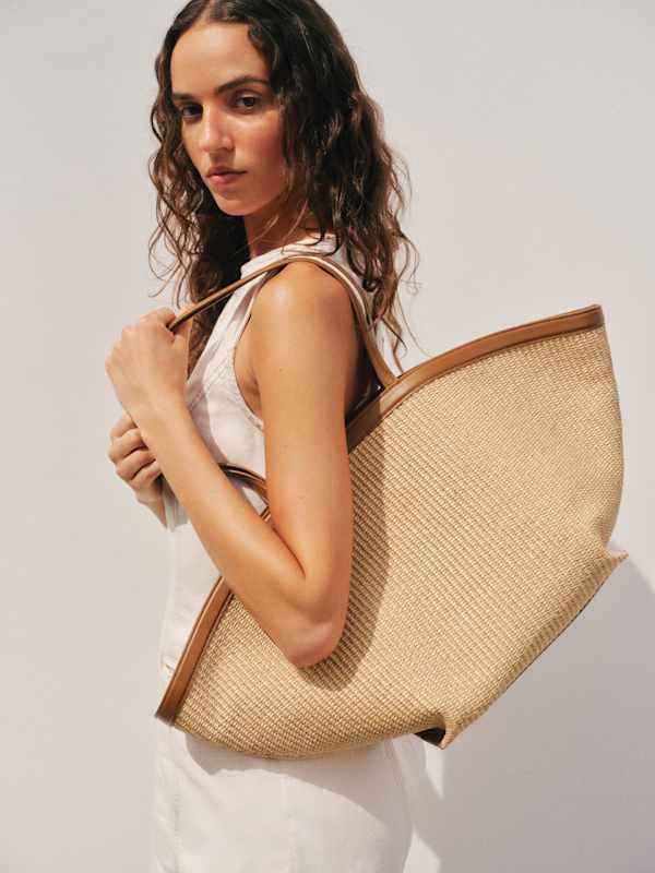 Lucia Tote Bag - Natural Raffia
