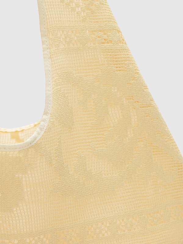 Aurelia Tote Bag - Lemon Custard Floral Lace