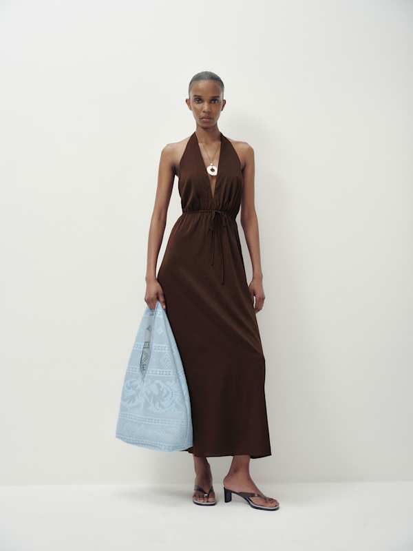 Aurelia Tote Bag - Mist Blue Floral Lace