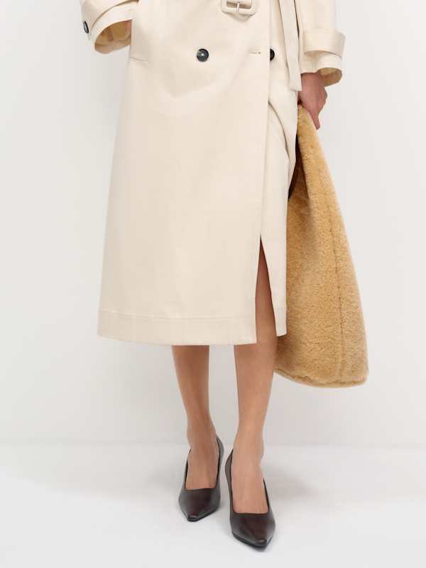 Aurelia Tote Bag - Natural Shearling