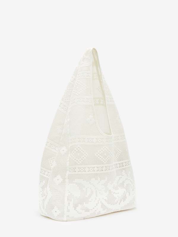 Aurelia Tote Bag - White Lace