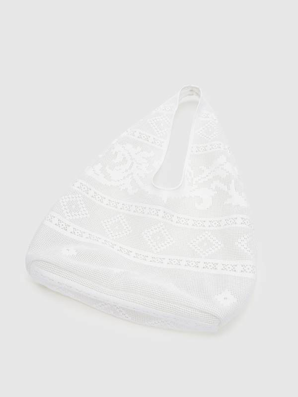 Cabas Aurelia - Dentelle blanche