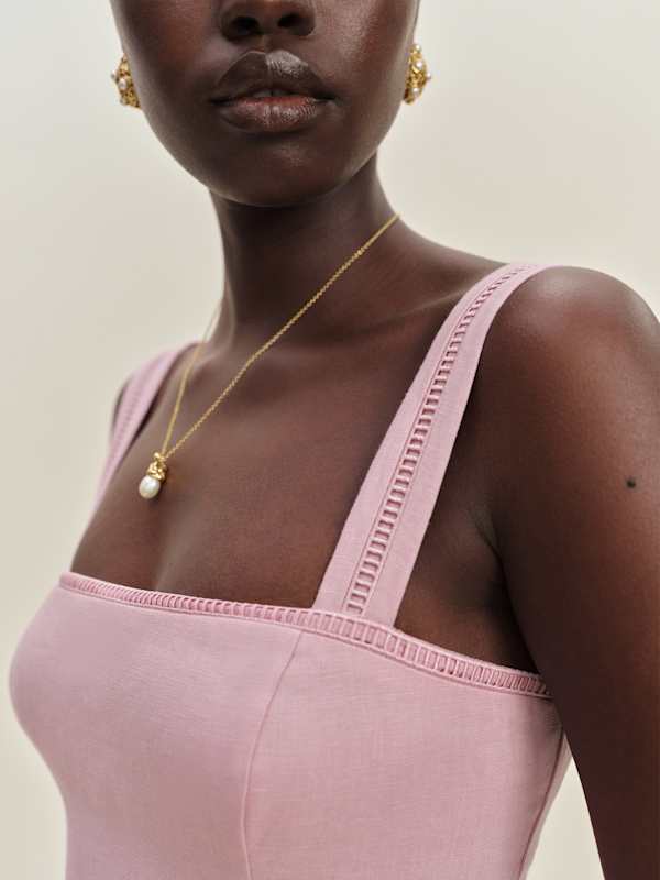 Everett Mini Linen Dress - Babygirl