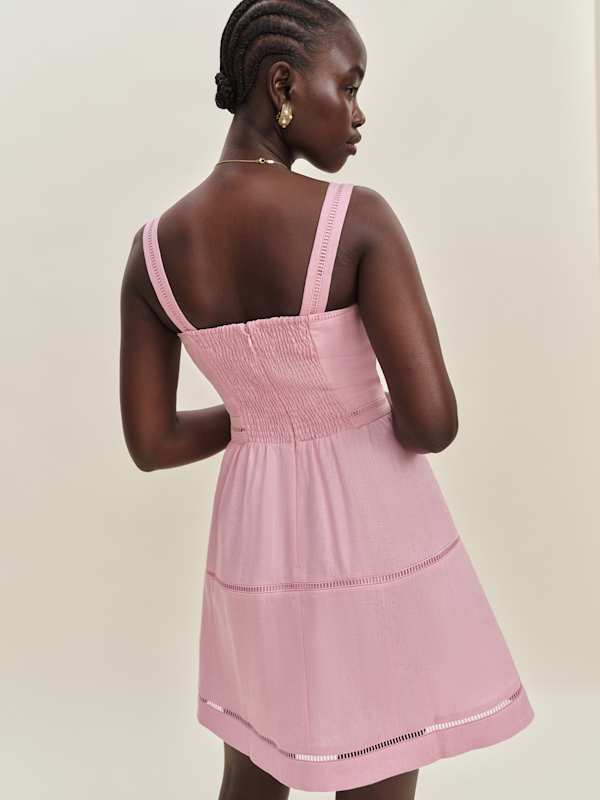 Everett Mini Linen Dress - Babygirl