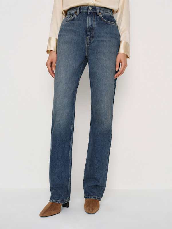 Harriet High Rise Relaxed Straight Jeans - Derg