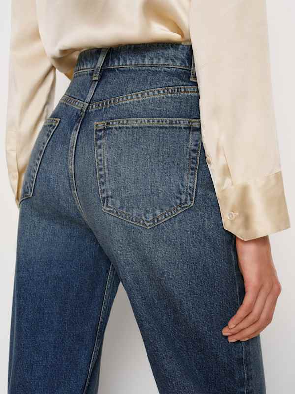 Harriet High Rise Relaxed Straight Jeans - Derg