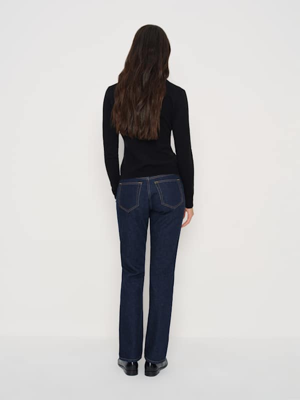 Florentina Cashmere Collared Cardigan - Black