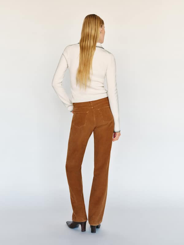 Florentina Cashmere Collared Cardigan - Gossamer Black Whipstitch