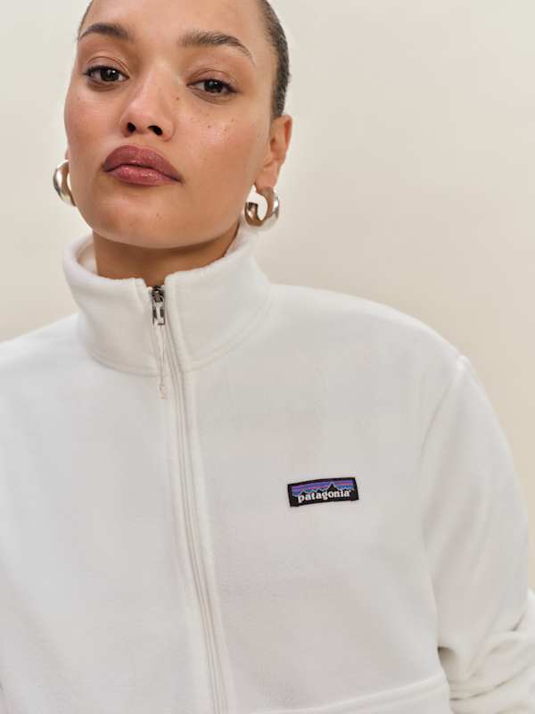 Patagonia W's Micro D 1/2 Zip Fleece Pullover - Birch White