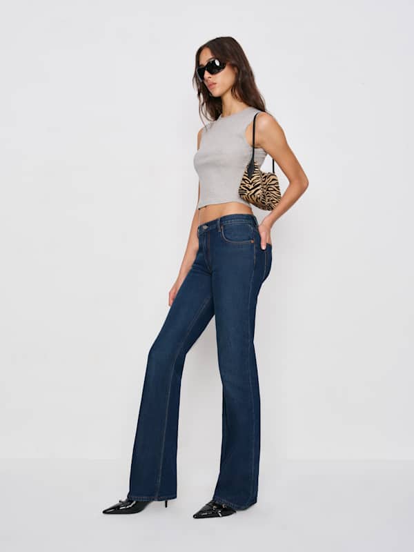 Sharon Stretch Mid Rise Bootcut Jeans - Nemi