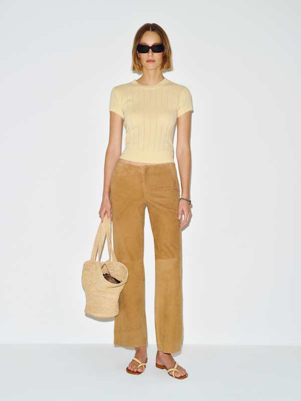 T-shirt en cachemire Darcy - Ribbed Pineapple