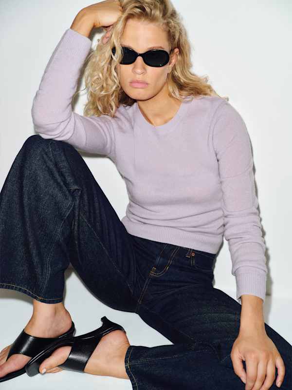 Lian Cashmere Crew Sweater - Dream