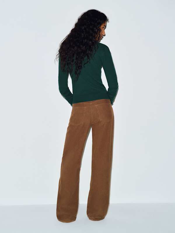 Lian Cashmere Crew Sweater - Forest