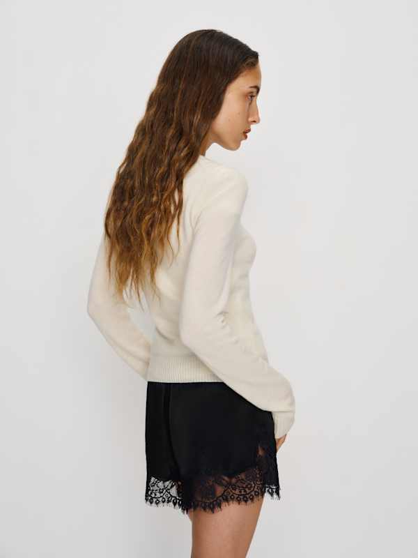 Lian Cashmere Crew Sweater - Gossamer